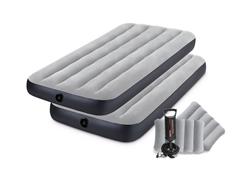 Colchon Inflable Intex Classic Downy Set 76x191x22 Cm 64111c Azul