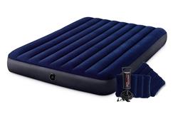 Colchón Inflable 2 Plazas Intex 64765 Almohadas Inflador Azul