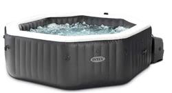 Jacuzzi Inflable Intex Burbuja Octogonal Jets 795lt 201x71cm Color Gris