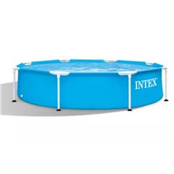 Pileta Estructural Lona Redonda Intex 244x51 Cm 1828 Lts Azul Mosaico