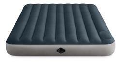 Colchon Inflable 2 Plazas Intex Durabeam Con Doble Inflado Color Azul