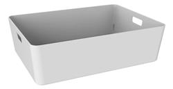 Caja Plastica Organizadora 10,7 Lts Contemporary Dea Home Mm Color Blanco