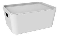 Caja Plastica Organizadora 1,7 Lts Con Tapa Dea Home Mm Color Blanco Contemporary
