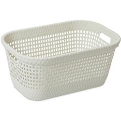 Cesto P/ Ropa Dea Home Canasto Rattan Laundry 45 Litros Color Blanco Cesto Rattan