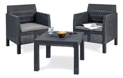 Juego De Sillones Toomax Matilde Set P/jardin/balcon 3pzs Negro