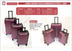 Set X 3 Valijas North Tiger Policarbonato Pc+abs C/4 Ruedas