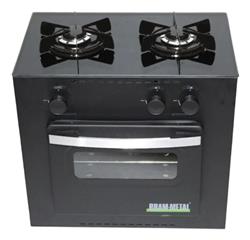 Cocina A Gas Bram Metal Deluxe 2 Hornallas Vitro Deluxe