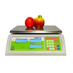 Balanza Comercial Kretz Lura 30 Kg Visor Bajo Sin Mastil Plateado