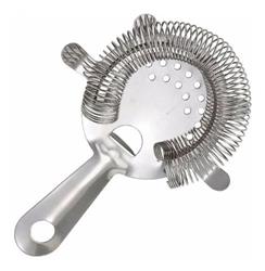 Colador Oruga Acero Inox Mango Corto Uso Profesional Barman Plateado