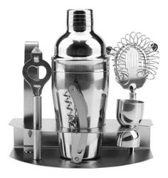 Kit Coctelería 7 Pzs Acero Inox Barman Bebida Profesional