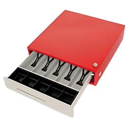 GAVETA MONEDERO 5 DIVISIONES CHAPA ESMALTADA LIPARI ROJA