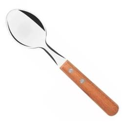 Cuchara Te Tramontina Dynamic Mango Madera X 12 Unidades Marrón Claro