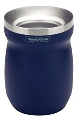 Mate Tramontina Acero Inoxidable Azul 240 Ml Doble Pared Liso