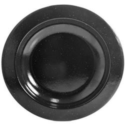 Set 3 Plato Enlozado Hondo Chapa 28 Cm Parrilla Lozafer Negro Liso