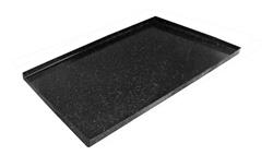 Asadera Gastronomica Chapa Plegada Enlozada 30x40cm Lozafer Plateado