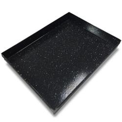 Asadera Chapa Plegada Enlozada 45x70 Cm Gastronomica Lozafer Negro
