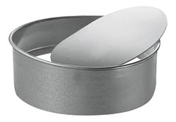 Tortera Desmontable Molde Aluminio Diametro 24cm Alto 8cm Plateado