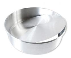 Set 3 Torteras Desmontables 28cm Molde Bizcochuelo Aluminio Plateado