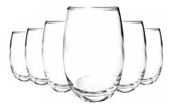 Copa X6 Copon Sin Pie Tallo Para Vino Vaso Mikonos Cristar