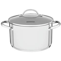 Cacerola Honda C/ Asas 20cm 3,6 Lt Acero Inox Tramontina Una Acero