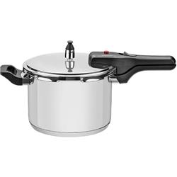 Olla A Presión Brava Acero Inox 20 Cm 4,5 L Tramontina Plateado