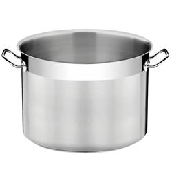 Olla Honda Triple Fondo S/tapa 36 Cm 28 L Ac Inox Tramontina Plateado