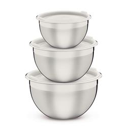 BOWL ACERO INOX CON TAPA 3PZ PLAST FREEZINOX TRAMONTINA 64220-710