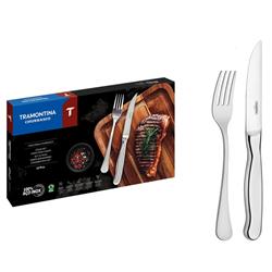JUEGOS DE CUBIERTO 12PZS AC INOX ZURIQUE TRAMONTINA 66986-635