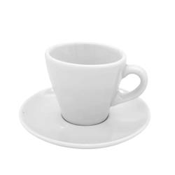 Set 6 Taza Desayuno 200 Ml + 6 Plato Desayuno Monza Verbano Blanco Monza