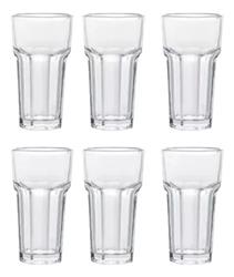 Vaso Alto Lisboa Cristar 355cc Pack X 6u Color Vidrio Transparente