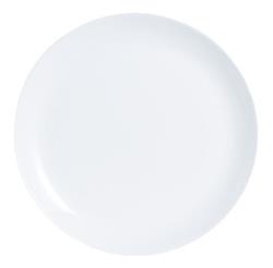 Set X6 Plato Playo 25 Cm Luminarc Diwali Vidrio Blanco