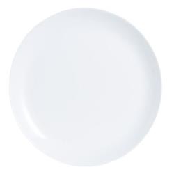 Set X6 Plato Hondo 20cm Luminarc Diwali Vidrio Blanco Blanco Diwali