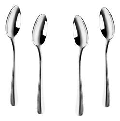 Set X 12 Cuchara De Cafe Kremer New York Silver 12,5cm Plateado