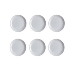 Plato Postre De Vidrio Templado Luminarc Diwali 19 Cm X6