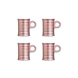 SET X 4 TAZA CAFE LUMINARC CONSERVE MOI 90 ML COPPER
