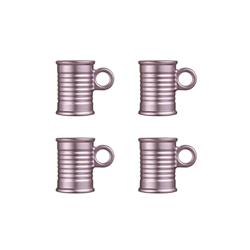 SET X 4 TAZA CAFE LUMINARC CONSERVE MOI 90 ML PINK