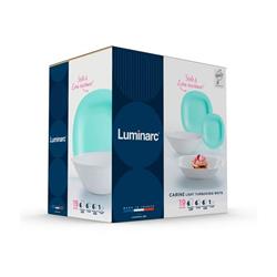 Set 19 Piezas Luminarc Carine Turquesa Blanco Ensaladera