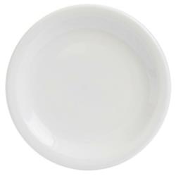 Platos Playo 25cm Porcelana Blanca X12 Kremer Blanco Liso