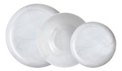 Juego Vajilla Luminarc Diwali Marbre Vidrio Templado X18 Pz Marbre