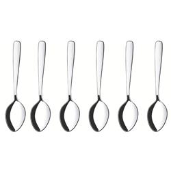Set X 6cucharas De Mesa Amazonas 19 Cm Tramontina Acero Inox Plateado