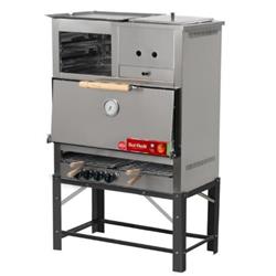 Horno Pizzero Sol Real 8 Moldes Acero Inox Panchera Gnv