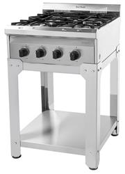 Anafe Industrial Sol Real 4 Hornallas 55 Cm Multigas Acero