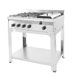 Anafe Industrial Sol Real 4 Hornallas Plancha Multigas 86 Cm
