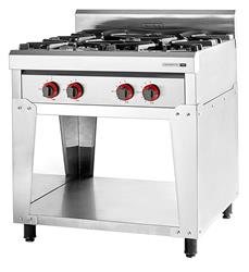 Anafe Industrial 4 Hornallas 82 Cm Sol Real 731 Acero Inox
