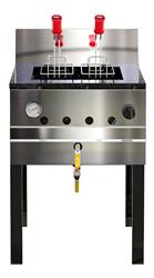 Freidora A Gas Alto Rendimiento Morelli F-35  35 Litros Plateado