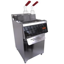 Freidora Automatica A Gas Morelli 20 Lts Acero Ino