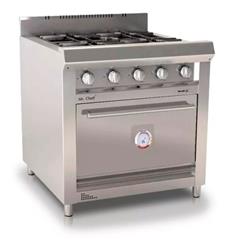 Cocina Industrial Morelli Basic Cheff 750 4 Hornal