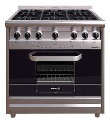 Cocina Industrial Morelli Country 900 Vidrio R Fundicion Acero Inoxidable