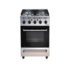 Cocina Industrial Morelli Ferro 550 Enc Electrico Luz Horno Plateado