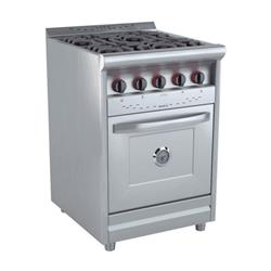 Cocina Morelli Forza 4 Hornallas 600 Puerta Acero Inox Acero Inoxidable